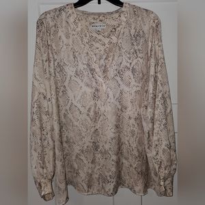 Beautiful Snake Print Blouse. New Without Tags.